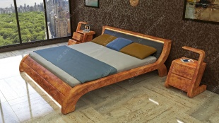 Кровать "СТЕФАНИЯ" класса LUX из массива Карагача фото 3842