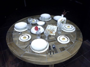 Стол обеденный, круглый 150 см из Дуба Натур Термо фото 2128